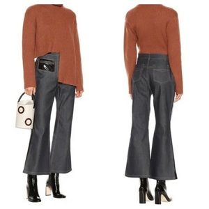 Ellery High Rise Crop Flare Jeans